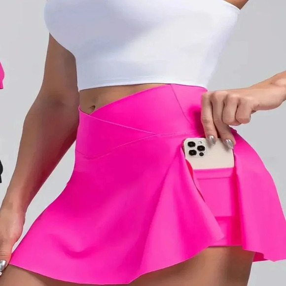 COPY - Cross Waist Yoga Skort - Picture 1 of 4